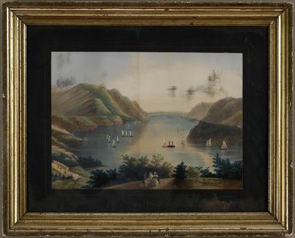 Appraisal: FEARSTER CO NY THE HUDSON RIVER AT WESTPOINT Lithograph in