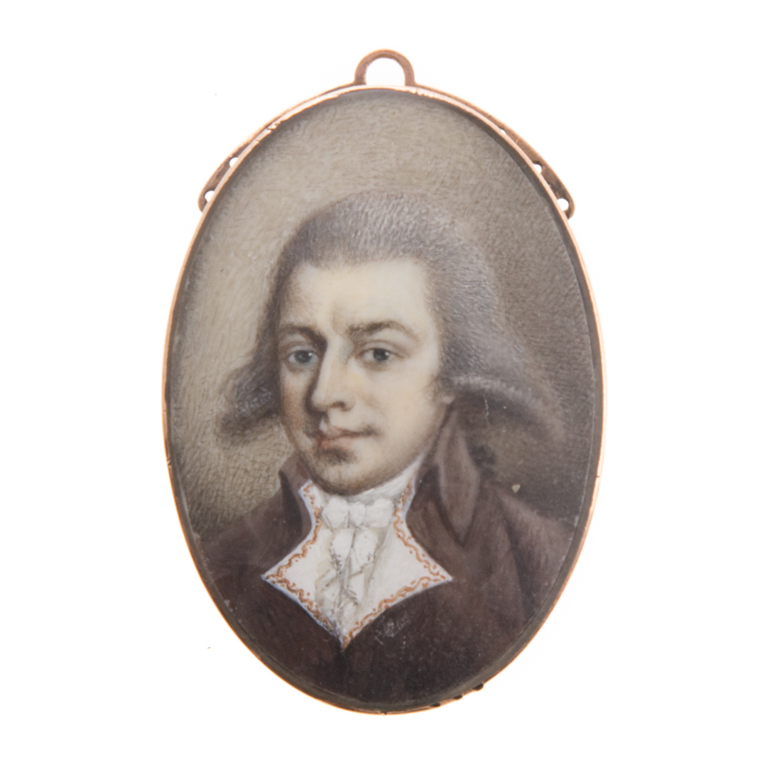 Appraisal: Continental School th century miniature portrait of a gentleman gouache