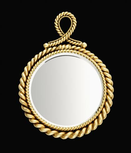 Appraisal: karat yellow gold double sided mirror Van Cleef and Arpels