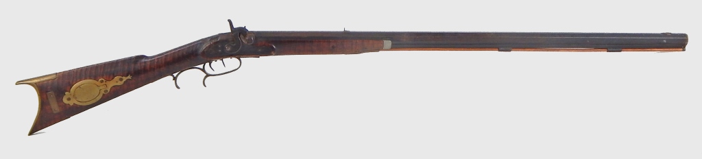 Appraisal: HALF STOCK KENTUCKY-STYLE RIFLE United States C mid- th century