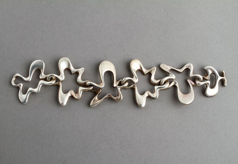 Appraisal: Henning Koppel Georg Jensen Silver Splash Bracelet Henning Koppel for