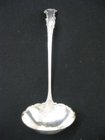 Appraisal: Whiting Victorian Sterling Soup Ladle George III pattern long monogram