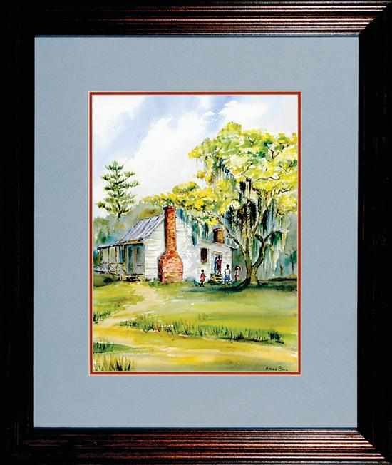 Appraisal: Anne Ball South Carolina mid th Century CHARLESTON LOWCOUNTRY CABIN