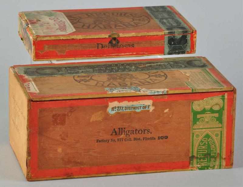 Appraisal: Lot of El Recurso Cigar Boxes Description Includes one and