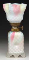 Appraisal: RARE RAINBOW SATIN DQMOP MINI LAMP S - Alternating stripes