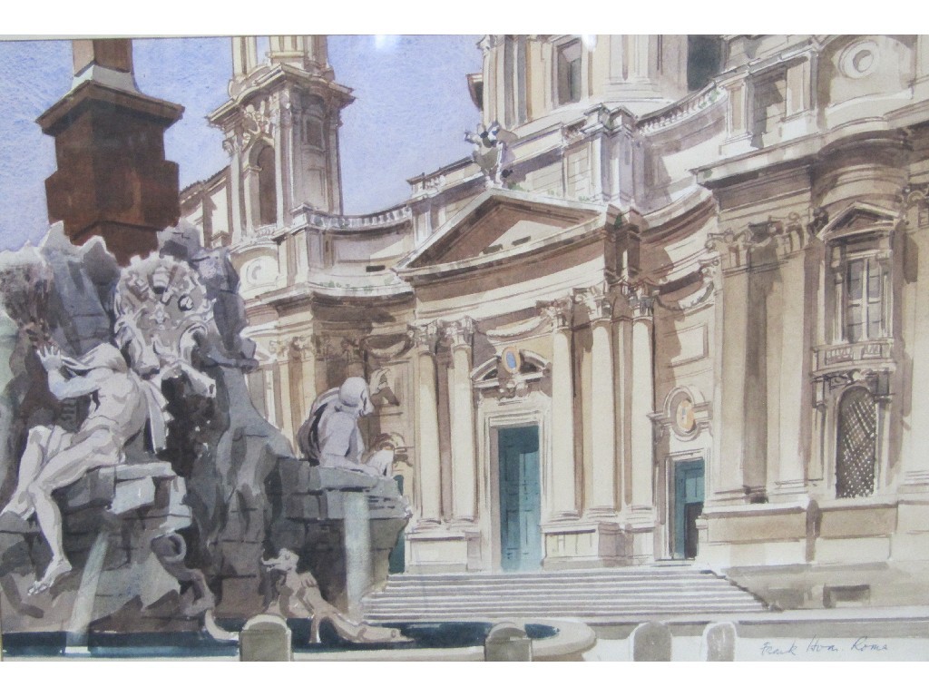 Appraisal: FRANK HOAN Watercolour 'Rome' signed