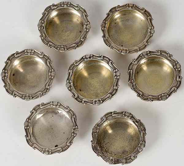 Appraisal: Duhme Sterling Open Salts American seven sterling silver open salts