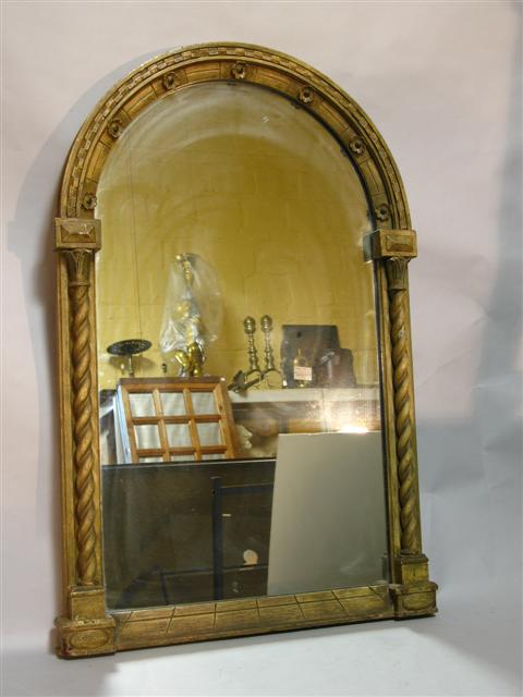 Appraisal: MODERN NEOCLASSICAL PAINTED MIRROR h w in