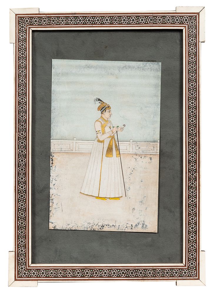 Appraisal: Mughal Portrait Painting Mughal Portrait Painting India Persia th th