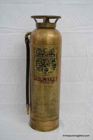 Appraisal: Antique c 's Brass Fire ExtinguisherLabeled ''Foamite Crusader'' with a