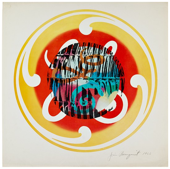 Appraisal: JAMES ROSENQUIST Circles of Confusion and Lite Bulb Offset color