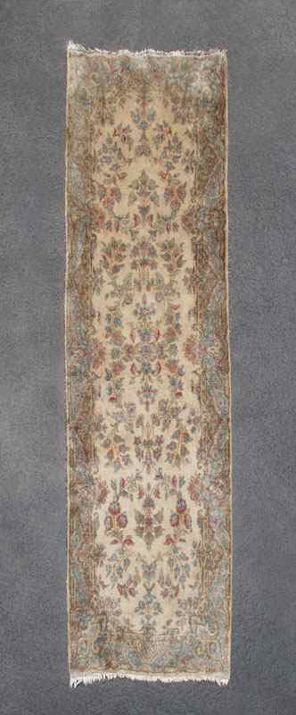 Appraisal: SEMI-ANTIQUE PERSIAN KERMAN HAND KNOTTED WOOL RUG ' ' x