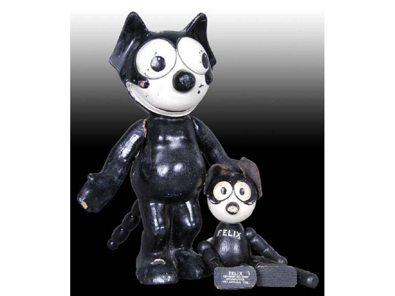 Appraisal: Lot of Felix the Cat Composition Dolls Description '' L