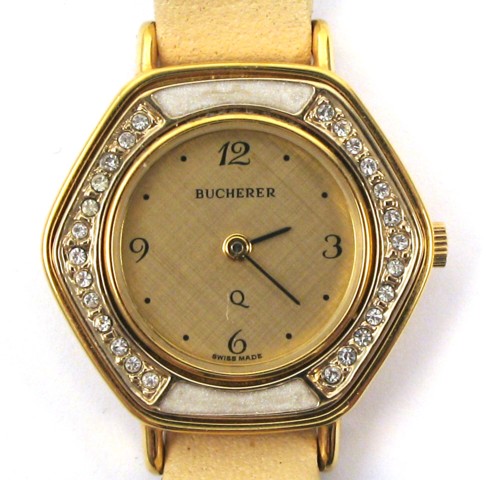 Appraisal: LADY'S BUCHERER QUARTZ WRISTWATCH Carl F Bucherer Watch Co case