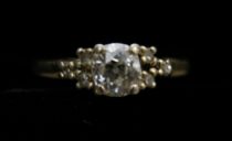 Appraisal: Ladies Diamond Ring Round cut diamond set into a K