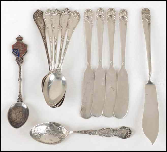 Appraisal: GROUP OF STERLING SILVER FLATWARE Comprised of four International butter