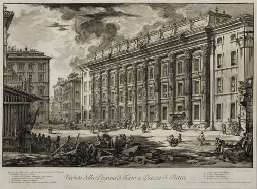 Appraisal: GIOVANNI B PIRANESI Veduta della Dogana di Terra a Piazza