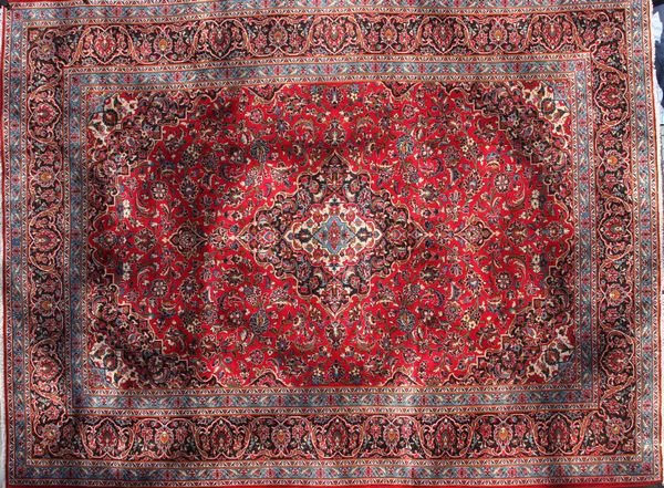 Appraisal: Fine Persian Kashan Rug 'x ' EST -