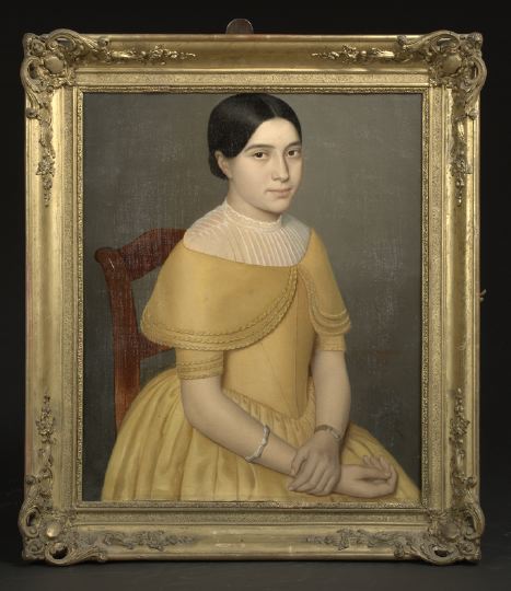 Appraisal: French School Third Quarter th Century Portrait of a Young