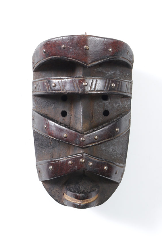 Appraisal: CARVED AFRICAN BETA SPIDER WAR MASK Spider Mask Bete Tribe