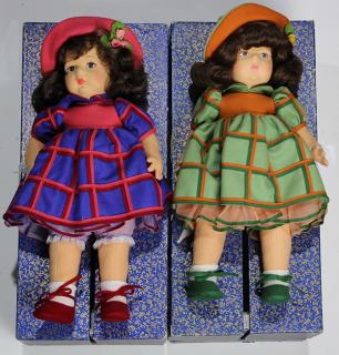 Appraisal: Italian Lenci Clo Clo reproduction felt doll Two Italian Lenci