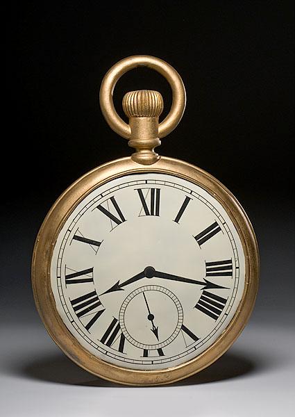 Appraisal: POCKET WATCH JEWELER'S TRADE SIGN American late th century to