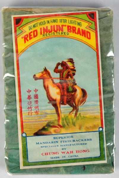 Appraisal: Red Injun Brand -Pack Firecrackers Class Manufactured by Chung Wah