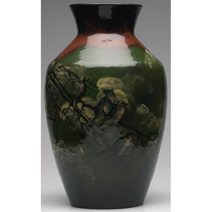 Appraisal: Important and early Rookwood vase monumental shape decorated in a