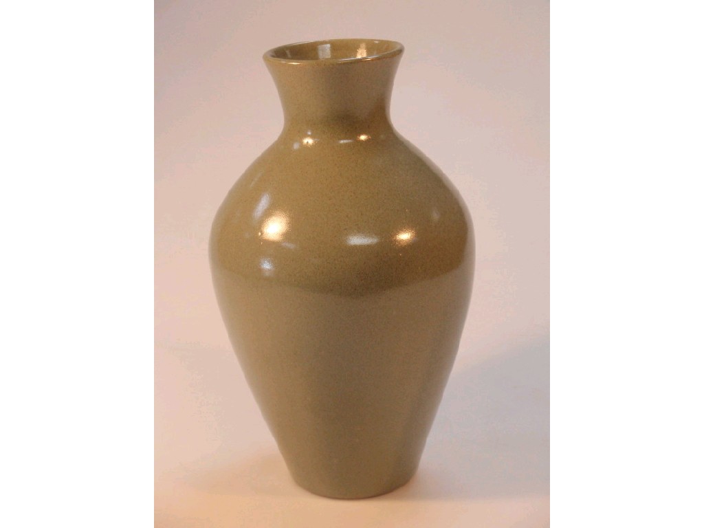 Appraisal: A Buchan of Portobello Scotland baluster vase sage ground cm