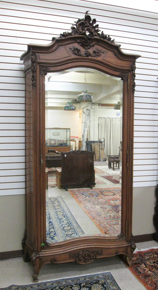 Appraisal: LOUIS XV STYLE SINGLE DOOR ARMOIRE French c the door