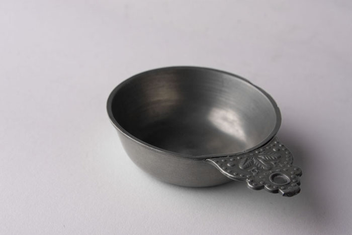 Appraisal: PEWTER PORRINGER ATTRIBUTED TO ISAAC C LEWIS B East Meriden