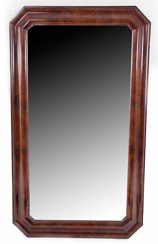 Appraisal: American Empire mahogany ogee pier mirror mid th century wide