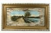 Appraisal: OIL ON BIRCH BARK - 'Naples Maine' initialed 'E G