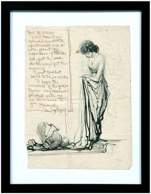 Appraisal: Ivan Stoppe illustrated letter California New York - woman with