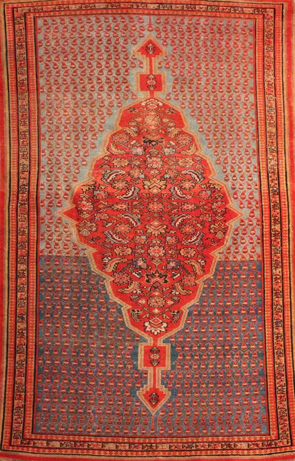 Appraisal: MALAYER RUG approx ' '' x ' retail tag Provenance