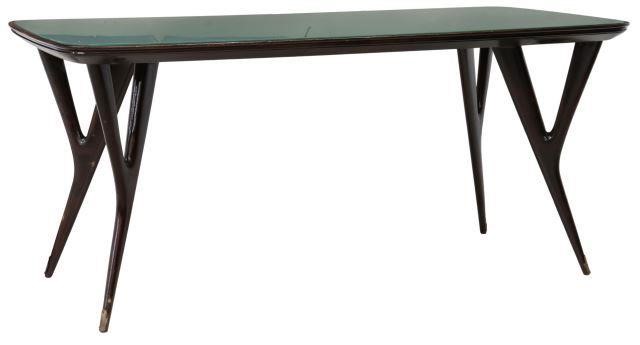 Appraisal: Italian mid-century modern dining table c s in the manner