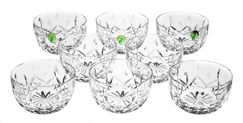 Appraisal: Set of eight Waterford Lismore crystal finger bowls each measures