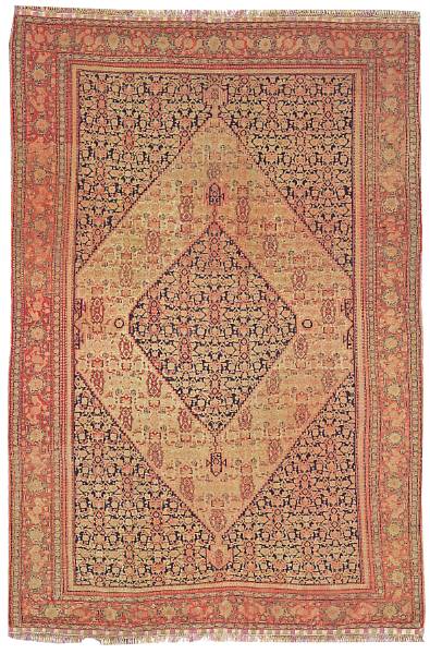 Appraisal: A Senneh 'multi silk' rug Central Persia lae th century