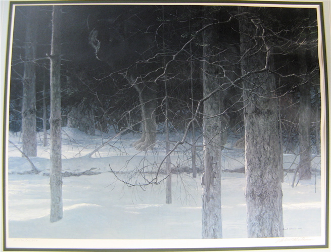 Appraisal: ROBERT BATEMAN COLOR OFF-SET LITHOGRAPH Canadian born A lone grey