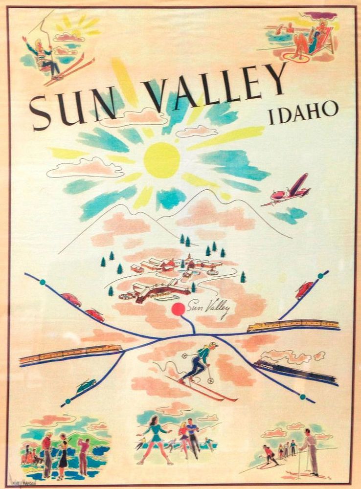 Appraisal: Sun Valley Idaho poster Artist Vickey Hanson Subject Title A