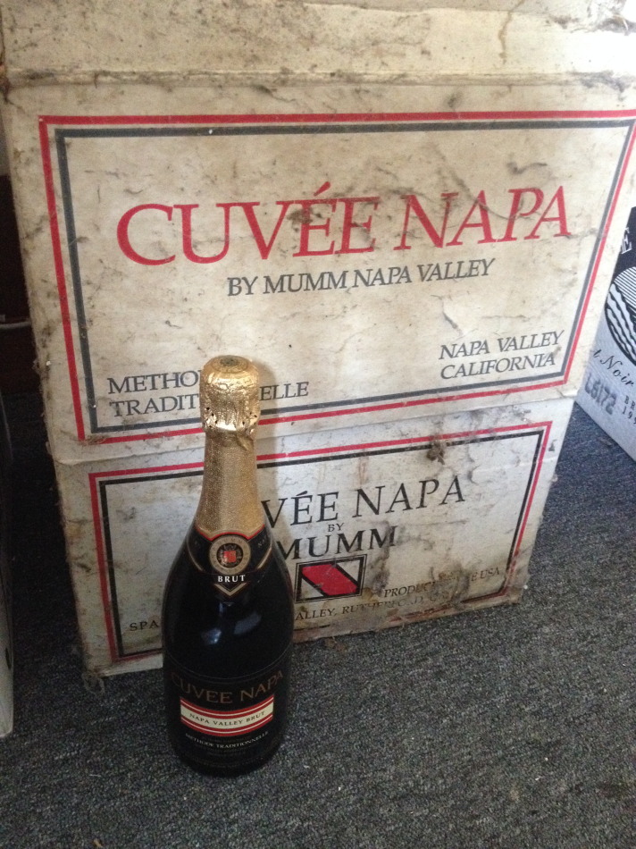 Appraisal: Mumm Cuvee Napa sparkiling wine bottles boxes