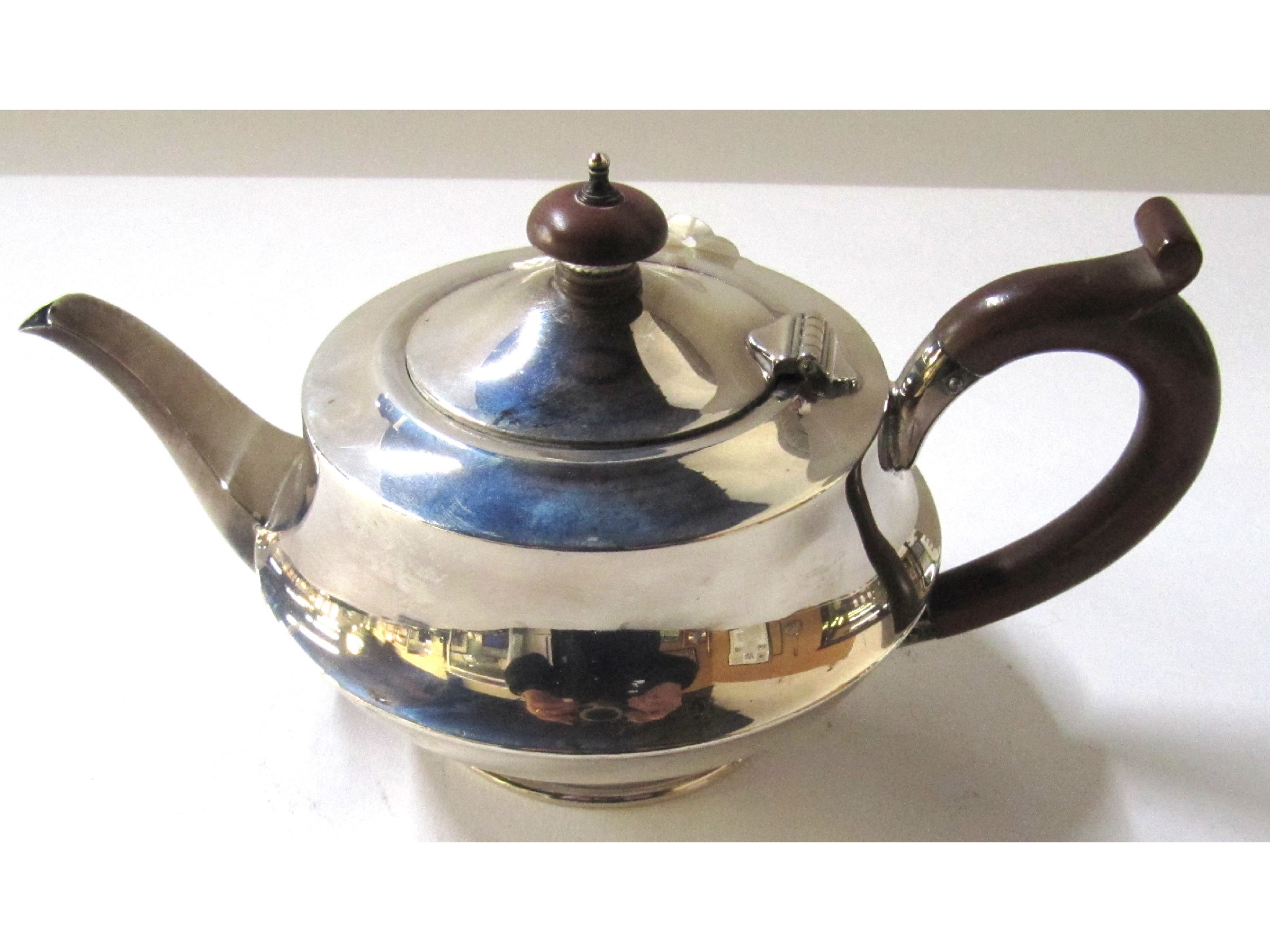 Appraisal: A silver teapot Birmingham