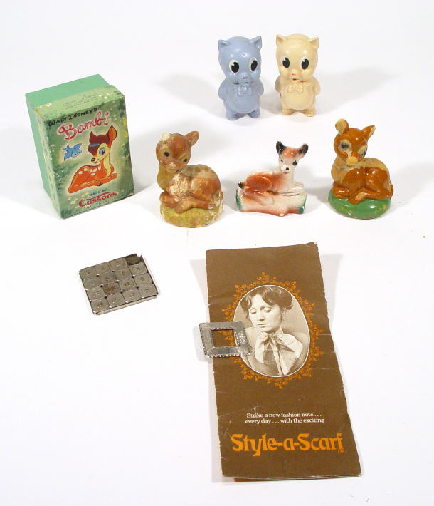 Appraisal: Collection of original s s novelty soaps Pinky and Perky