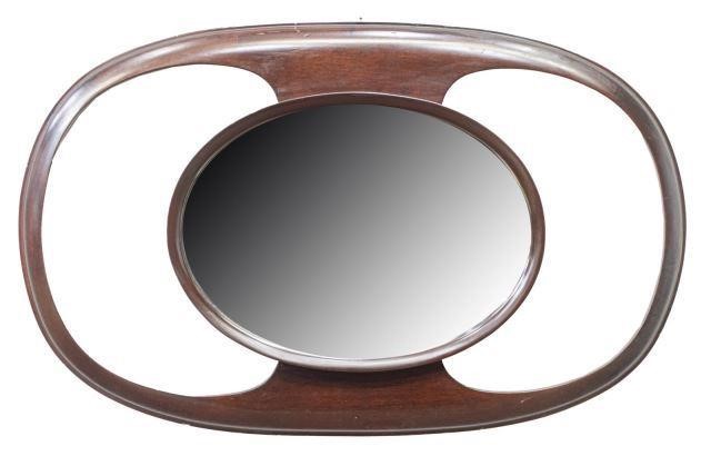 Appraisal: Italian modern oval mirror mid to late th c open