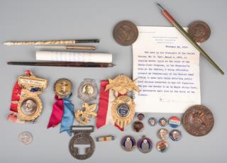 Appraisal: Political items including Roosevelt Pin Taft Pens Twenty-Five late th