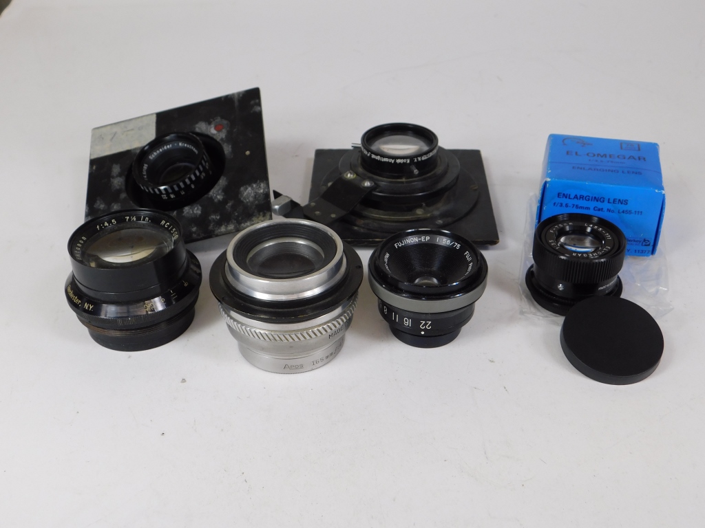 Appraisal: LOT OF ENLARGER LENSES Lot of enlarger lenses Includes Kodak