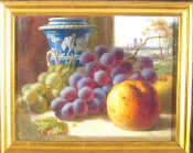 Appraisal: M Wilson British th century ' Still Life with Grapes