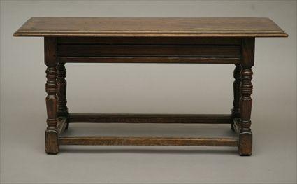 Appraisal: th Century-Style Oak Joined Bench x x in