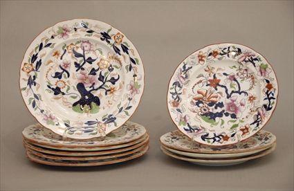 Appraisal: Group of Ten Floral-Decorated Plates