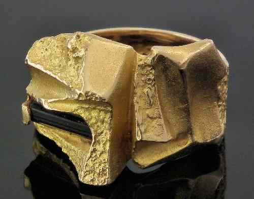 Appraisal: A Norwegian k gold Laponia Gull ring by Anders Tollaas